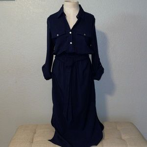 Button down, collared dress